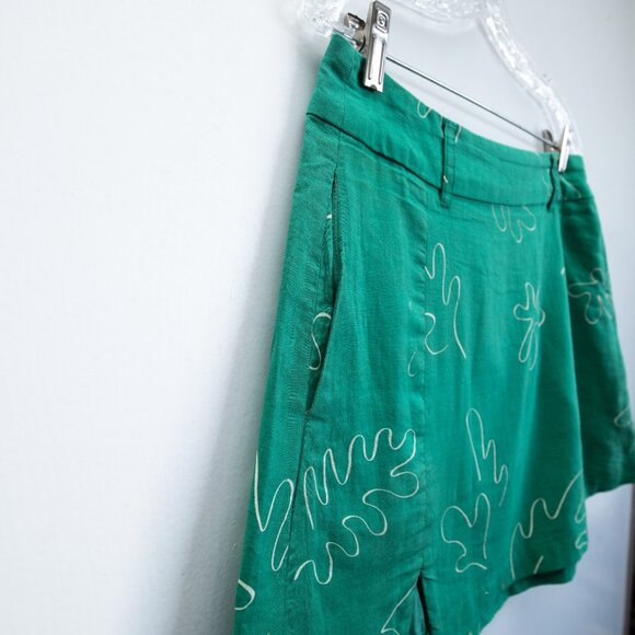 Revolve Capulet Front Slits Mini Skirt in Green M - Picture 3 of 7